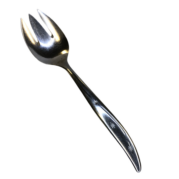 International Superior INS16 Atomic Stars Stainless Flatware Cold Meat Fork - Picture 1 of 6